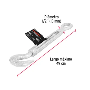 Tensor gancho argolla 1/2´´ 680Kg (44067) Fiero