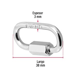 Bandola con seguro 1/8" 100Kg (44020) Fiero