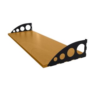 Kit repisa Matisse negro/coigue 800x250x15mm Ducasse