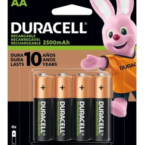 Pila Recargable AA x 4 unidades Duracell