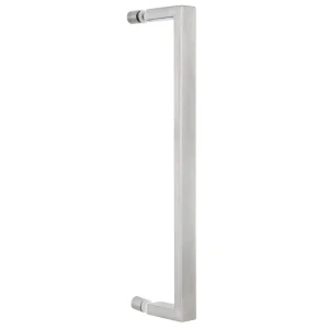 Manillon Milano acceso simple 36cm inox + tope 1/2 luna Yale