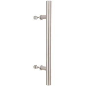 Manillon Toscana acceso simple 40cm inox + tope 1/2 luna Yale