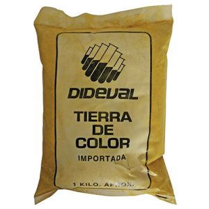 Tierra de color amarilla 1Kg Dideval