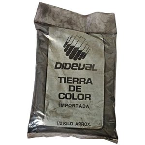 Tierra de color negro 1/2 Kg Dideval