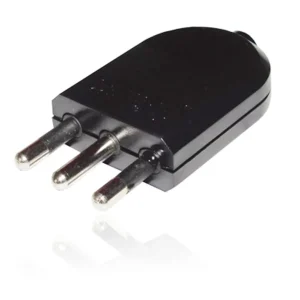 Enchufe macho volante negro 10A  Ekoline