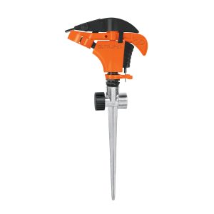 Aspersor plástico 11" dos vías estaca metálica (10339) Truper