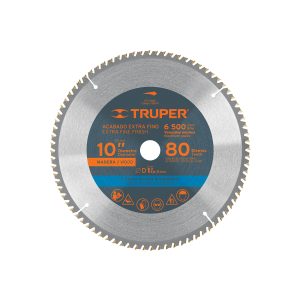 Disco sierra madera 10" 80 dientes eje 1" (18309) Truper