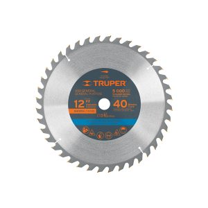 Disco sierra madera 12" 40 dientes eje 1" (18311) Truper