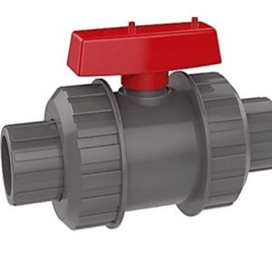 Valvula bola PVC doble unión americana a pegar 25mm Flowmak