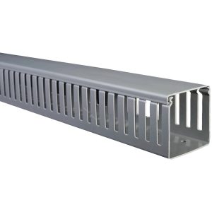Bandeja eléctrica ranurada 25 x 30mm x 2 mts  Gris