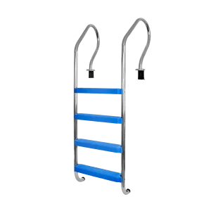 Escalera para piscina 4 peldaños PVC 1.89mt (107999) Vulcano