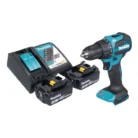 147142-Makita-DHP-490-RF-Akku-Schlagbohrschrauber-18-V-65-Nm-Brushless---2x-Akku-3-0-Ah---Ladegeraet