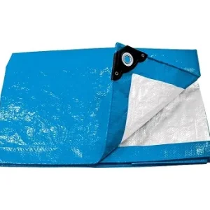 Lona multiuso azul 12 x 6 mts con ojetillos Pretul