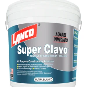 Adhesivo de montaje super clavo 1/4 galon Lanco
